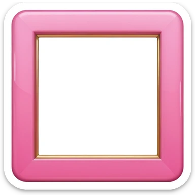 pink picture frame sticker