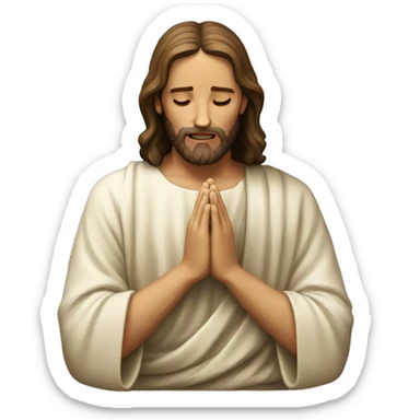 Jesus Christ praying  sticker
