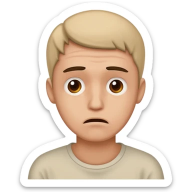 a dude with a mental disorder sticker