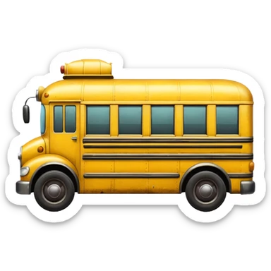 a school bus with bomboclat  sticker