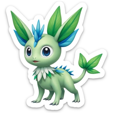 Virizion-Amaura-Celebi-Shaymin-hybrid-creature (full body) sticker