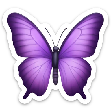 Purple butterfly sticker