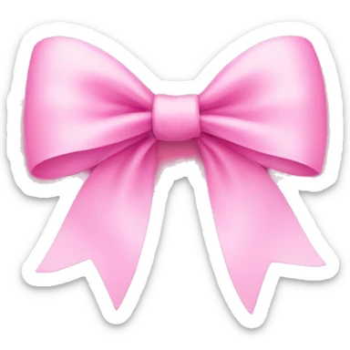 pink bow sticker