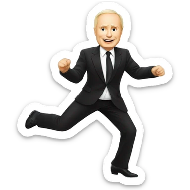 Vladimir Poutine qui danse la salsa sticker