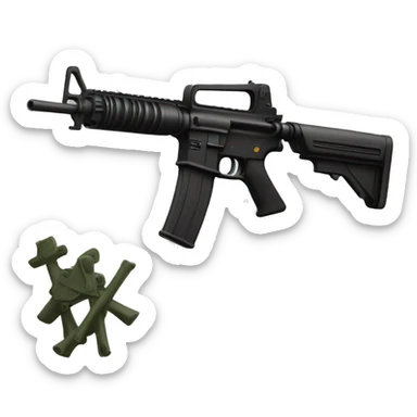 M4 gun sticker