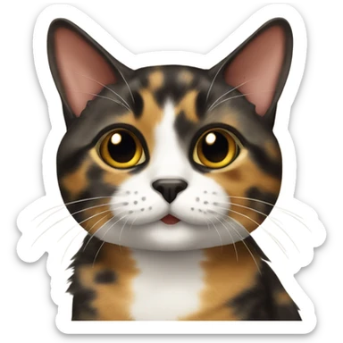 Tortie cat sticker