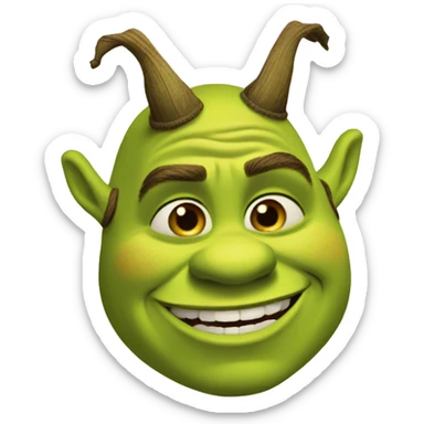 Shrek flirting  sticker