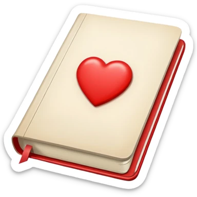 Aesthetic light red note journal book sticker