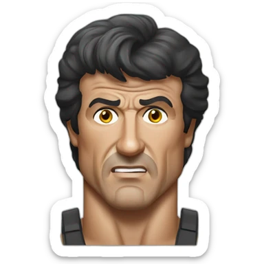 sylvester stallone rambo sticker
