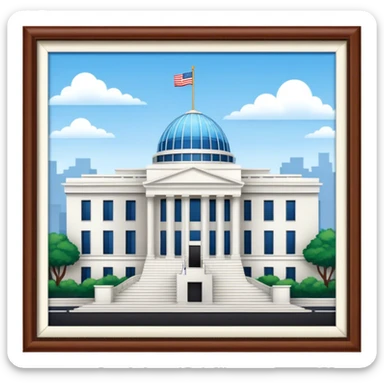 US Embassy building png.  looks realistic sticker