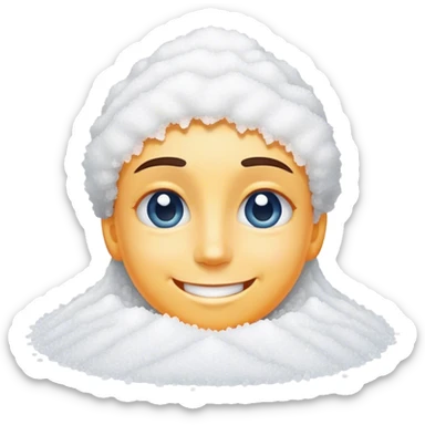 Smiling face with a pile of salt ￼ sticker