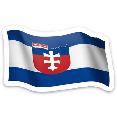 slovak flag crossed sticker