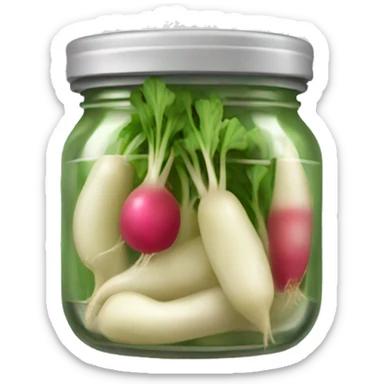 pickled radish sticker