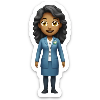 nutricionista mulher sticker