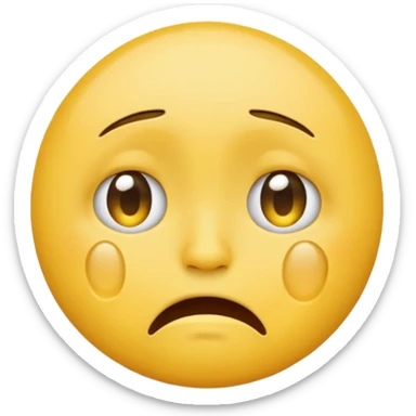 Emoji face crashing out sticker