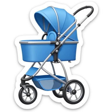 blue stroller sticker