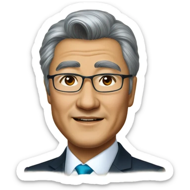 photorealistic president Kazakhstan tokaev sticker