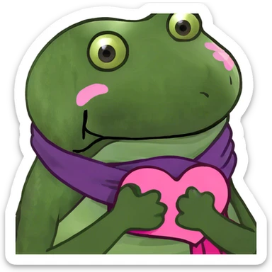 Melting heart pink and purple  sticker