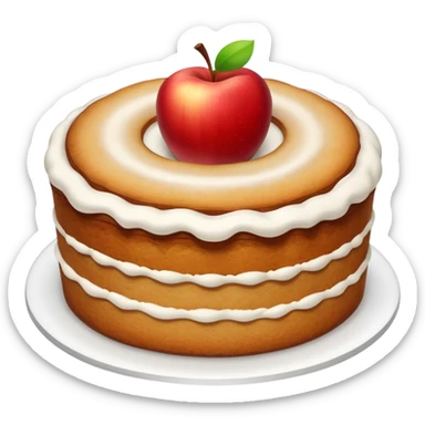 An aesthetic Apple cake 🍎🎂 sticker