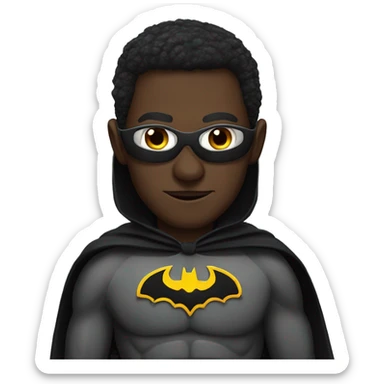 Kenyan man dressed as batman sticker
