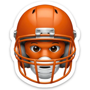 college football burnt orange  helmet sticker