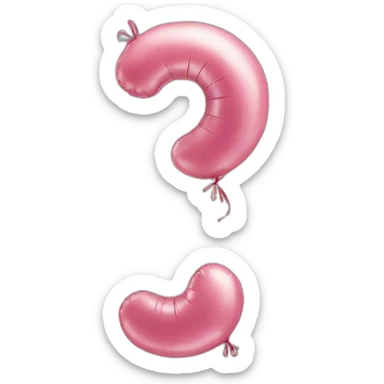 letter seven balloon sticker