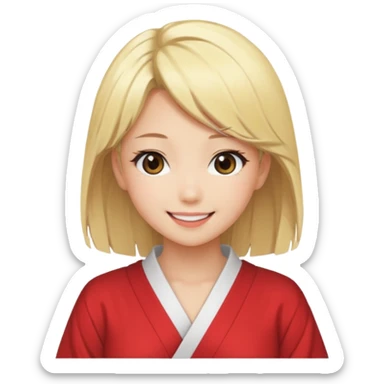 JAPANESE ANIME STYLE BLODE SEXY HOT GIRL sticker