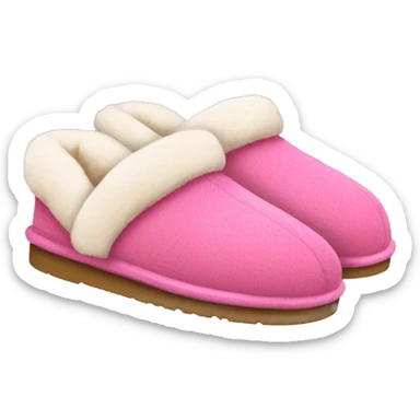 Pink ugg slippers  sticker