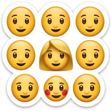 Komik emojilet sticker