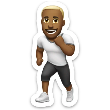 healthy and hustle sticker