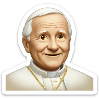 john paul ii sticker
