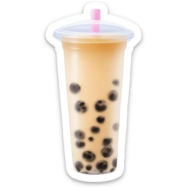 Bubble tea sticker