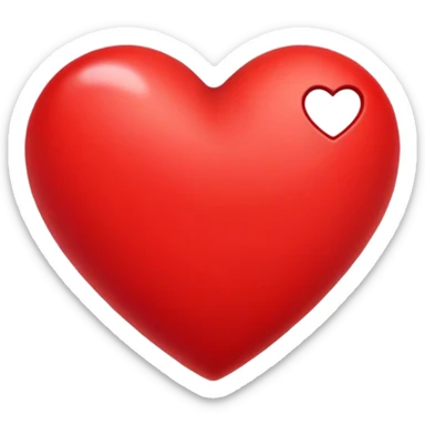 Heart sticker