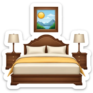 Sleek wooden frames, slightly decorative headboards, brighter bedding styles. sticker