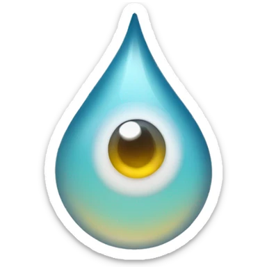 water droplet under eye sticker