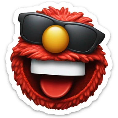 Photorealistic Elmo and Ted Nugent sticker