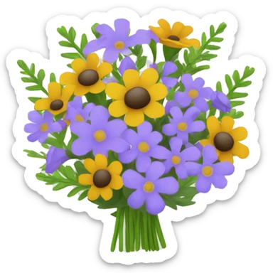 Wildflower bouquet  sticker