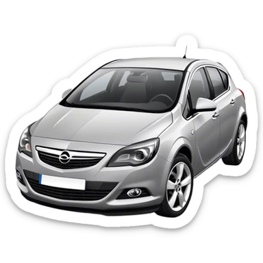 opel astra h 2012 gray sticker