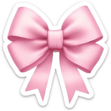 Nice pastel pink bow sticker