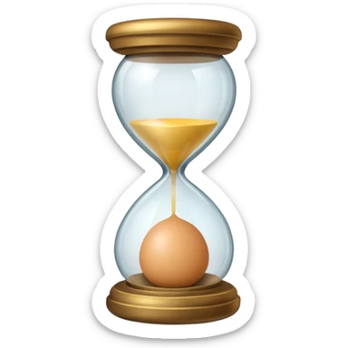 Hourglass egg shape sticker