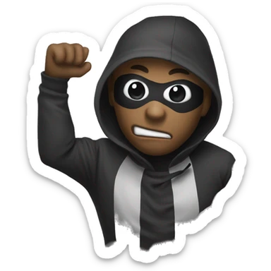 Robber emoji please sticker