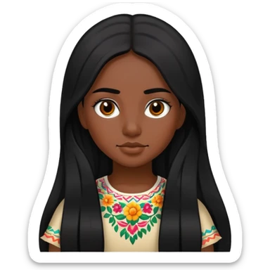 Mexican girl sticker