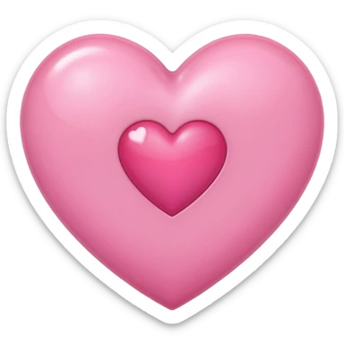 Make a pink heart with an R in the middle sticker
