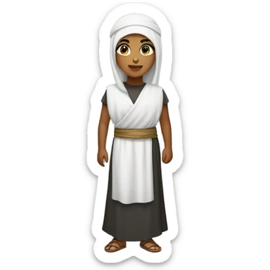 Arab girl with a kuffieyah sticker