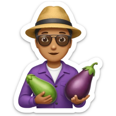 make eggplant vertical in his mount sticker