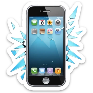 Celular roto pantallarota sticker