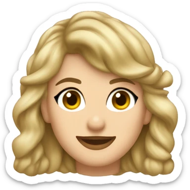 Taylor Swift smizing sticker