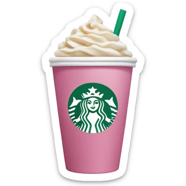 Pink Starbucks sticker