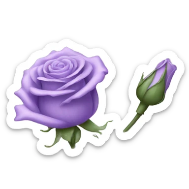lavender rose sticker