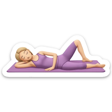  Supta Baddha Konasana (Reclining Bound Angle Pose)  sticker